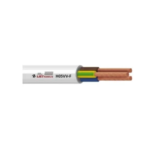 KABELIS H05VV-F 5X0.75 BALTS (100)