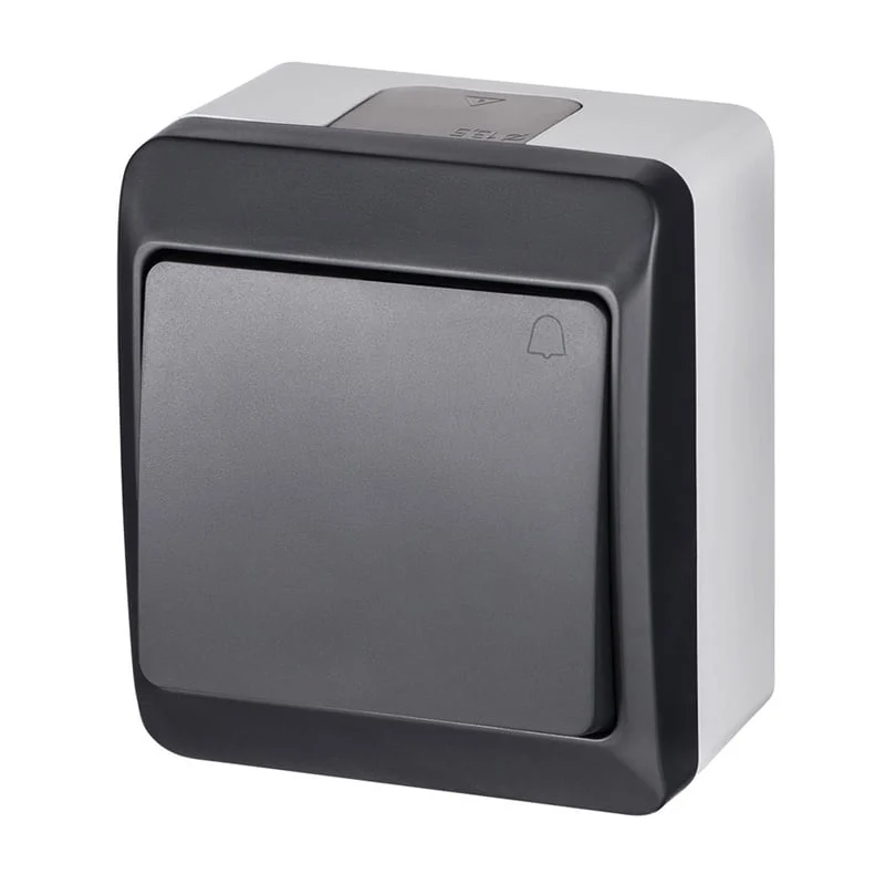 BUTTON 0337-07 IP44 ANTHRACITE