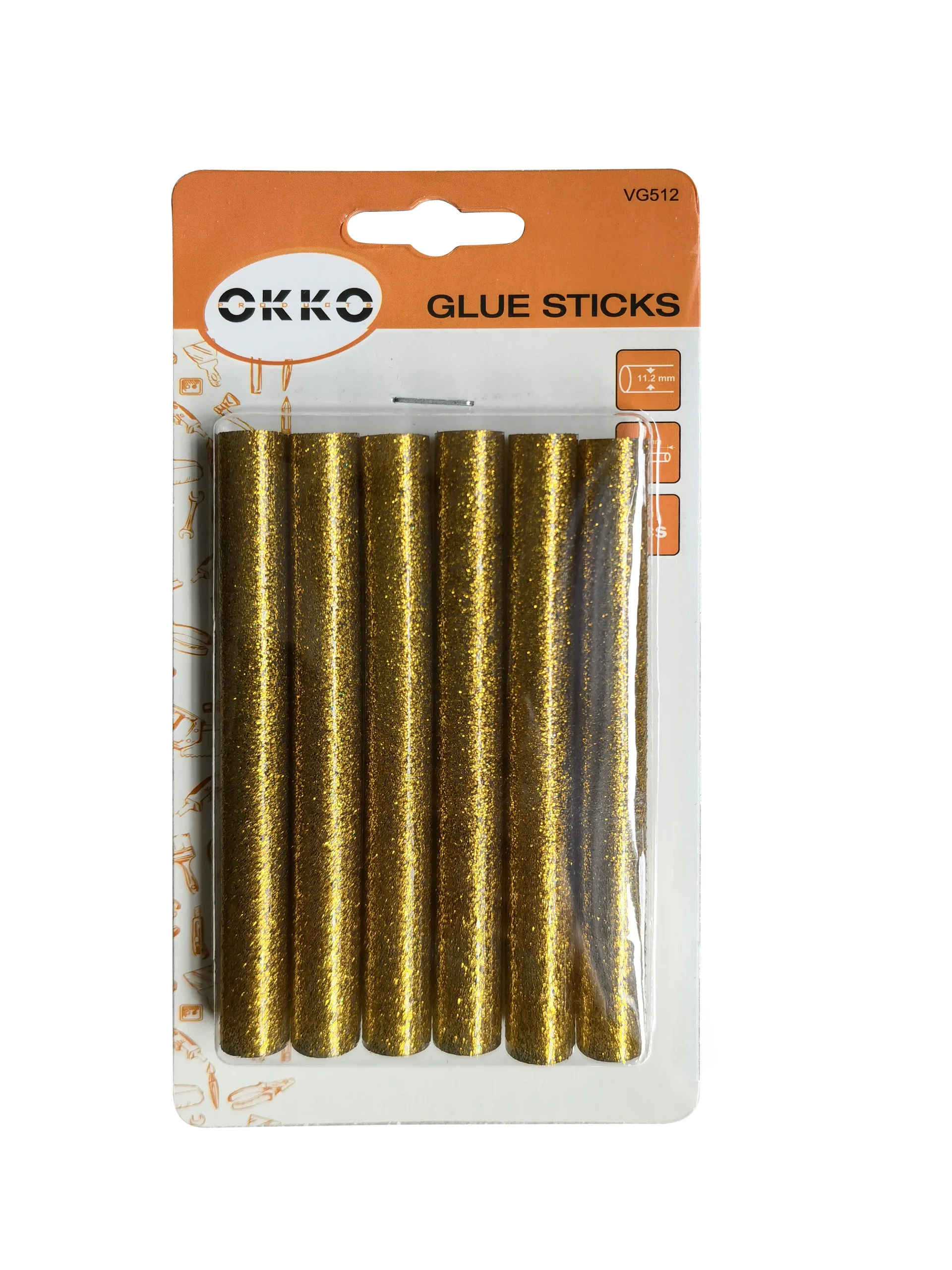 GLUE STICKS 11.2X100MM 6G GOLD COLOR
