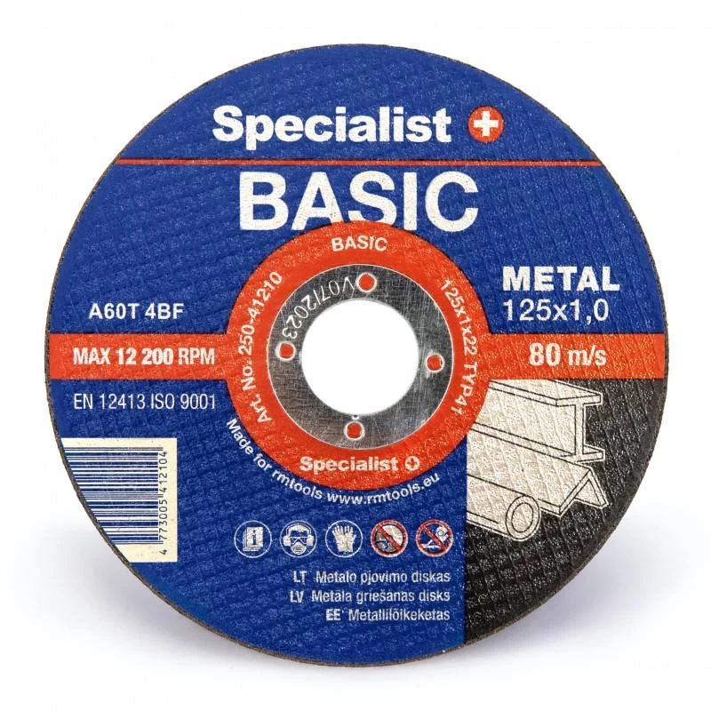 DISKS METĀLA GRIEŠANAI BASIC 125X1X22