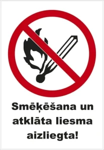 ZĪME SMĒĶ. UN ATKLĀTA LIESMA AIZL. 15X22