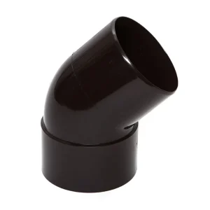 LĪKUMS NOTEKAI PVC SCALA 45° 80MM BRŪNS