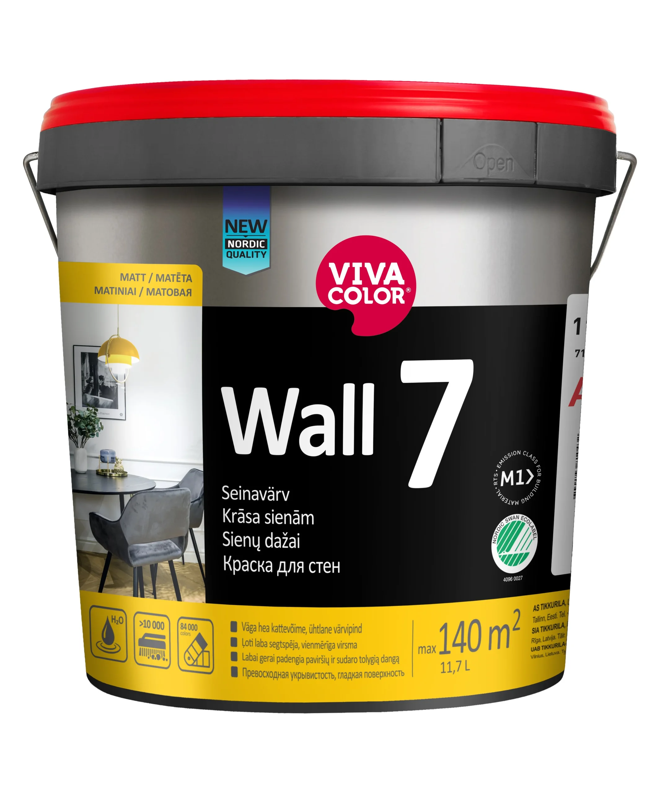 WALL7 PAINT FOR WALLS AND CEILINGS A 11.7L