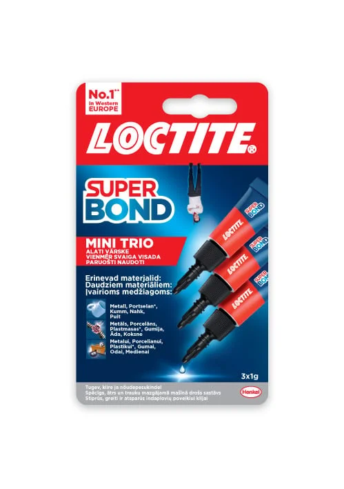 LĪME LOCTITE SUPER BOND MINI TRIO 3G