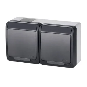 ROZETE 0325-07 AR ZEM.2V. IP44 ANTRACITE