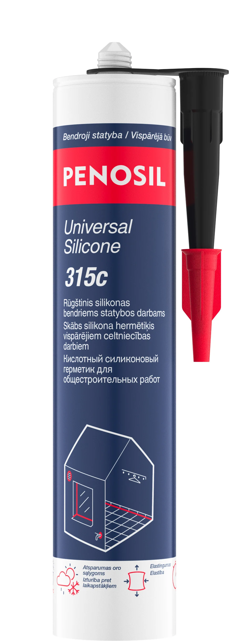 SILICONE FOR CONSTRUCTION WORK BLACK