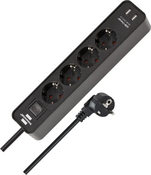 SADZ.PAGARINĀTĀJK. ECOLOR 4V. 2USB 1.4M