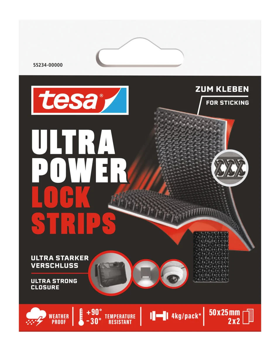 LĪMLENTE ULTRA POWER LOCK STRIPS TESA