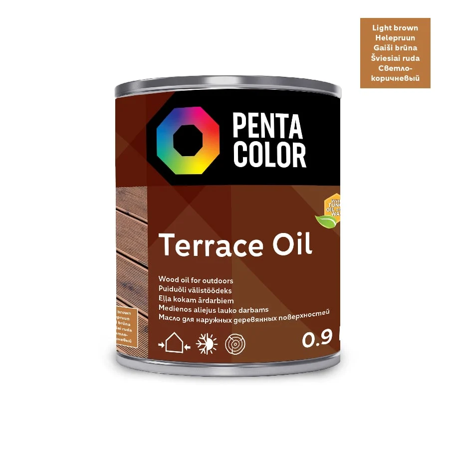 OIL FOR WOODEN TERRACES G.BROWN 0.9L