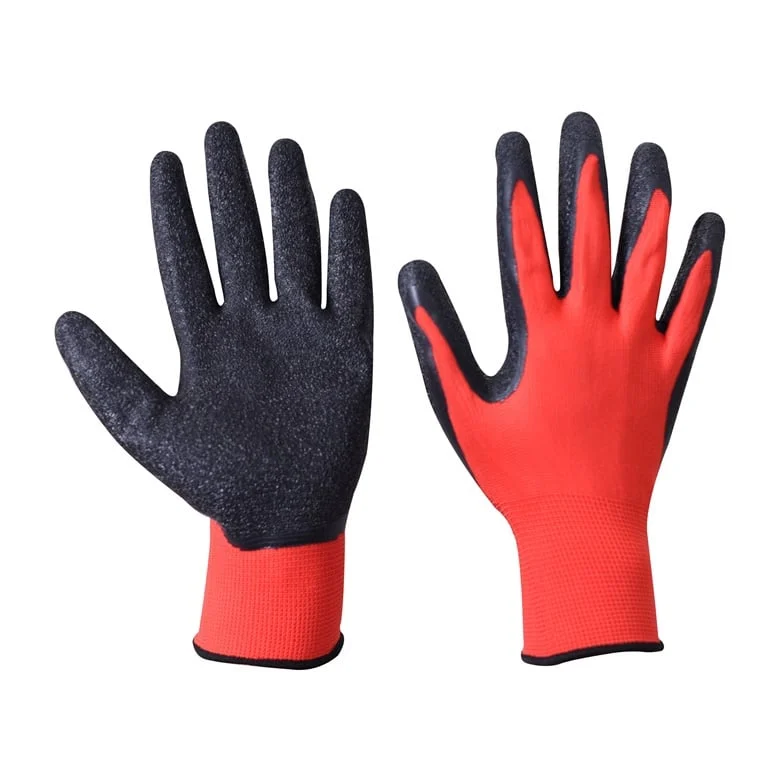GLOVES KNITTED WITH LATEX M C22CRLB BLACK